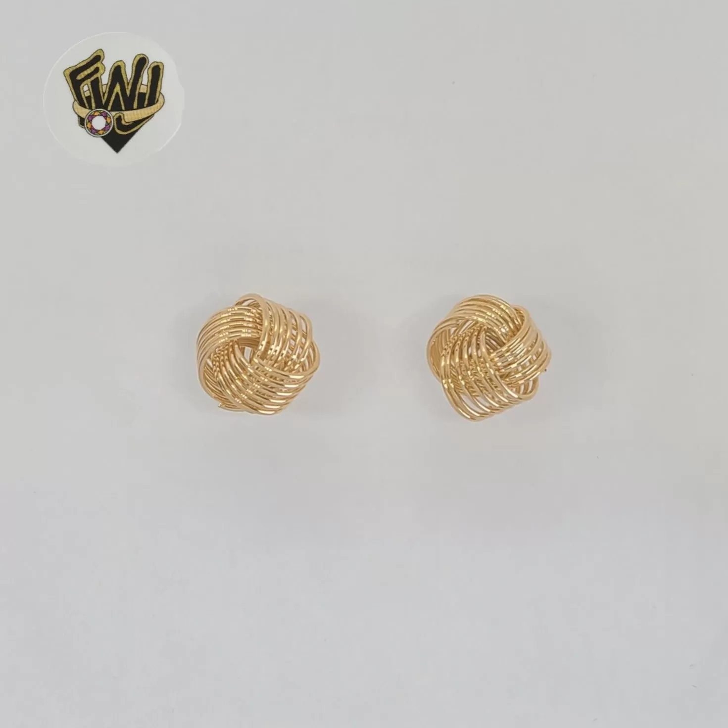 (1-1043-1) Gold Laminate - Knot Earrings - BGF