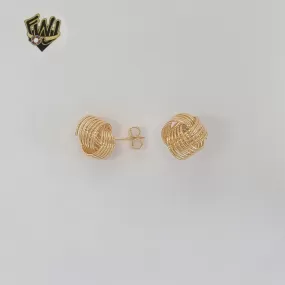 (1-1043-1) Gold Laminate - Knot Earrings - BGF