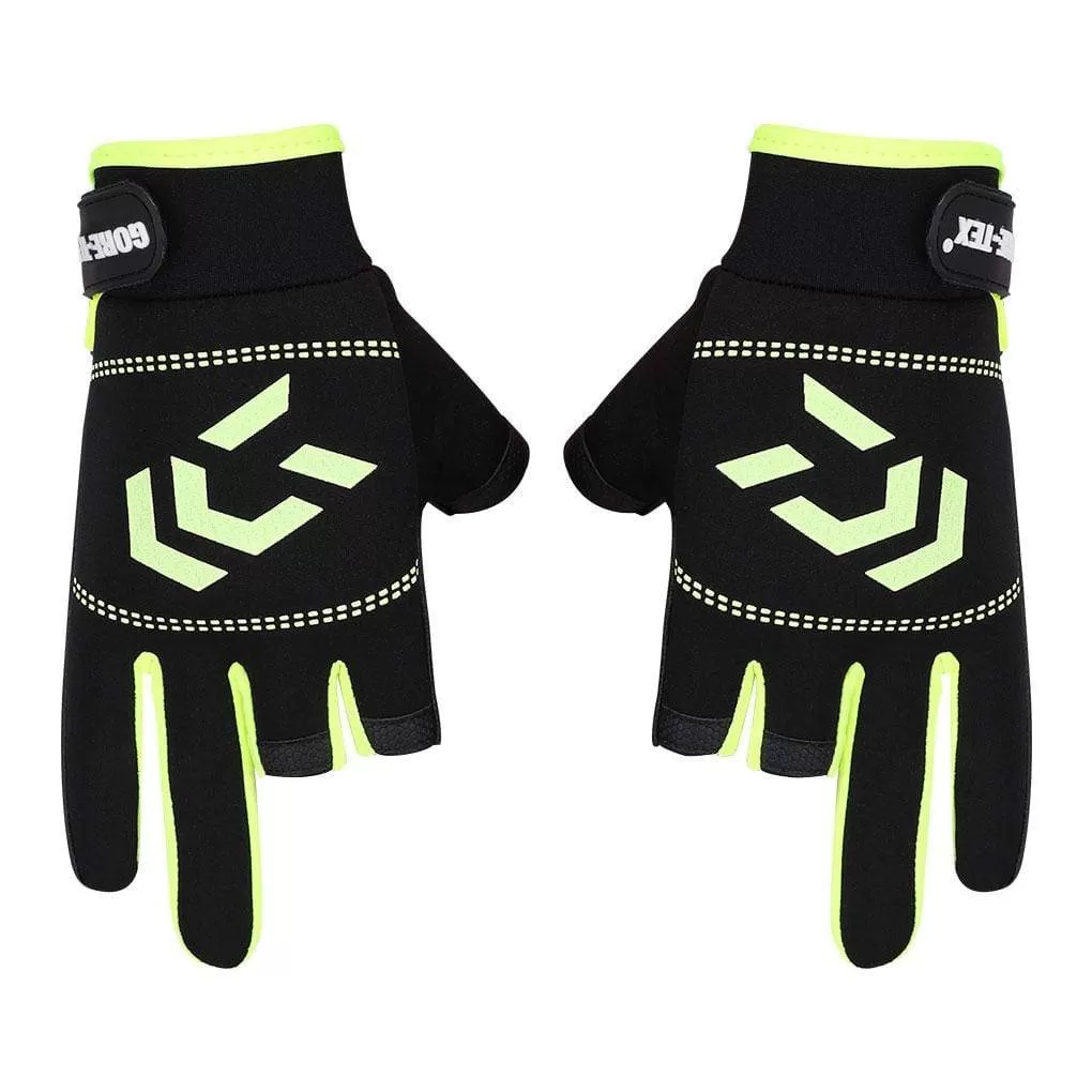 1 Pair Fishing Gloves Men Women Outdoor Fishing Anti-slip 3 Cut Finger Sports Fish Equipment Angling SBR Gloves