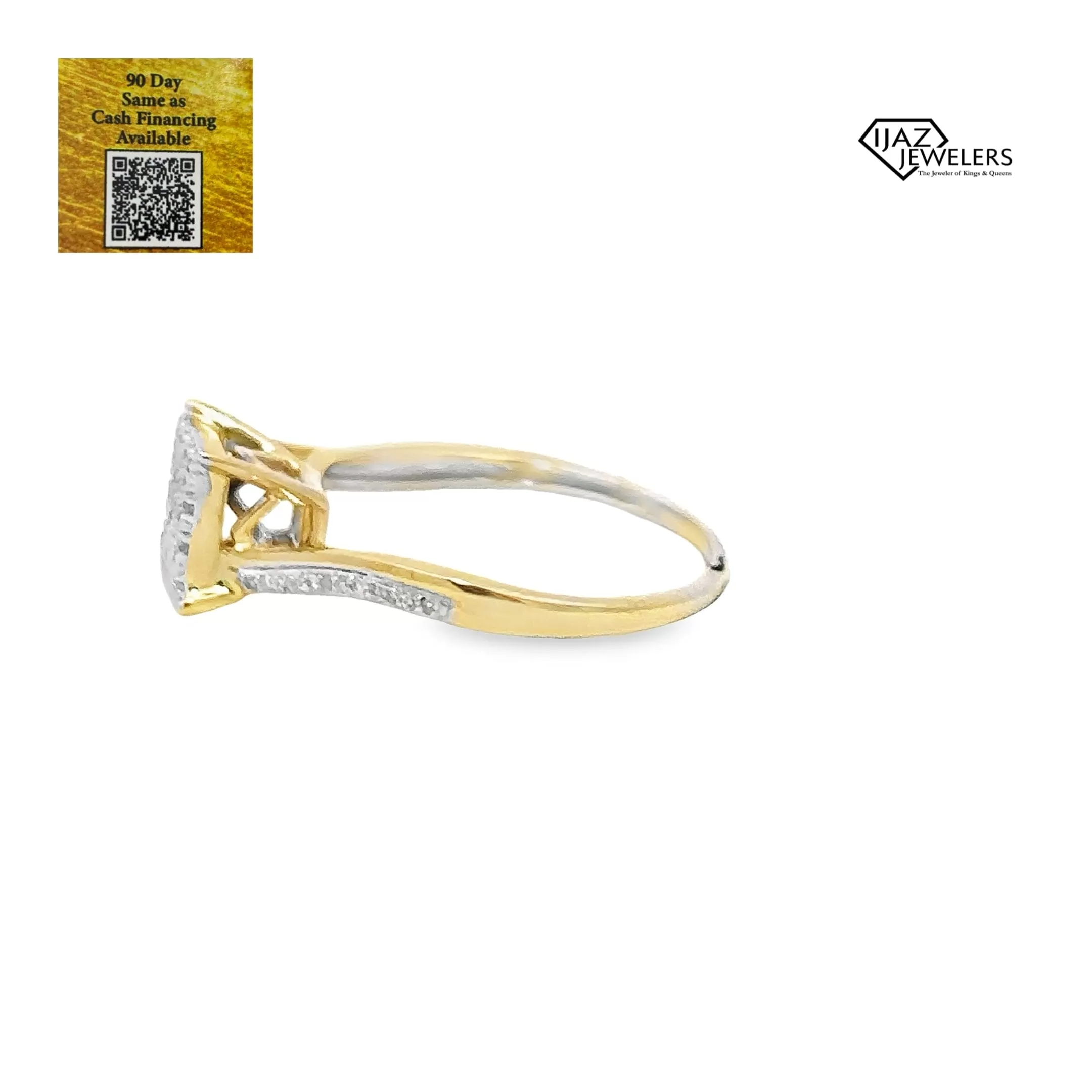 10K gold 0.10 CTW Diamond Ring