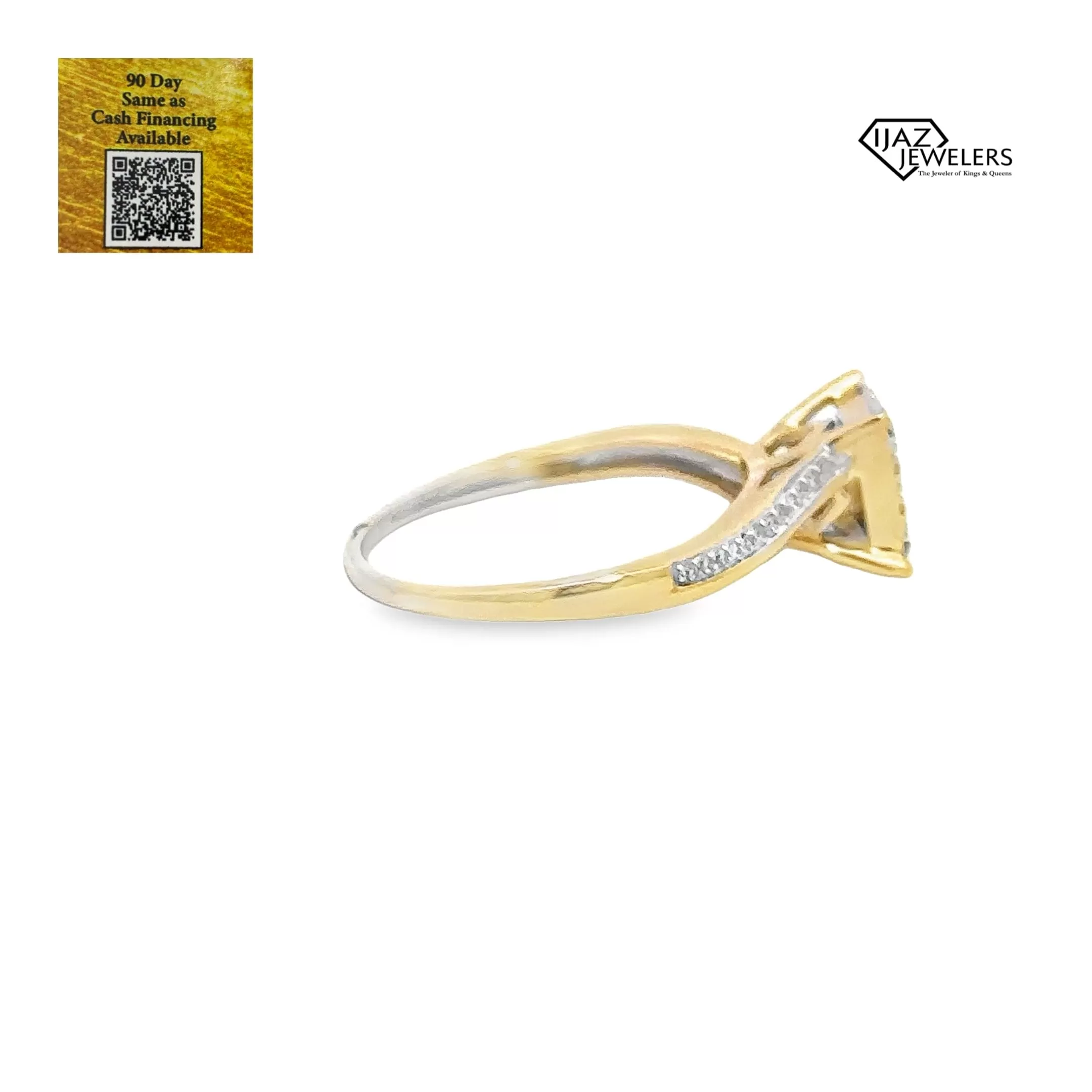 10K gold 0.10 CTW Diamond Ring