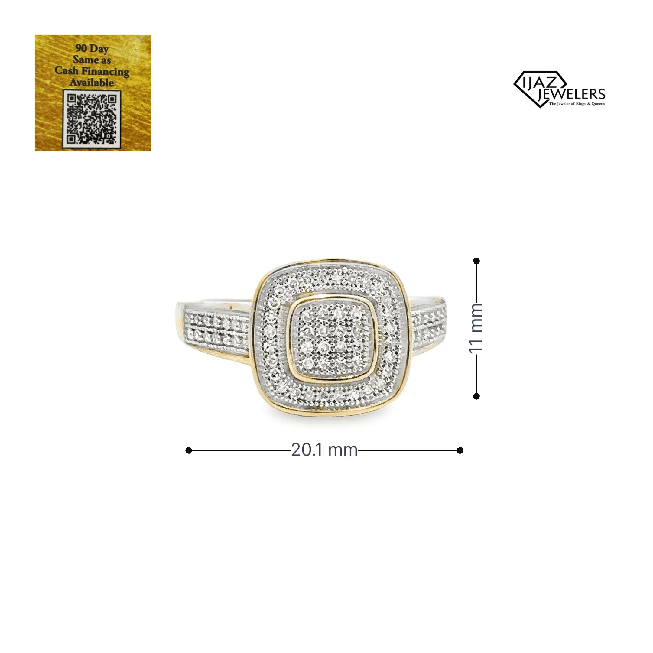 10K Gold 0.20 CTW Diamond Ring