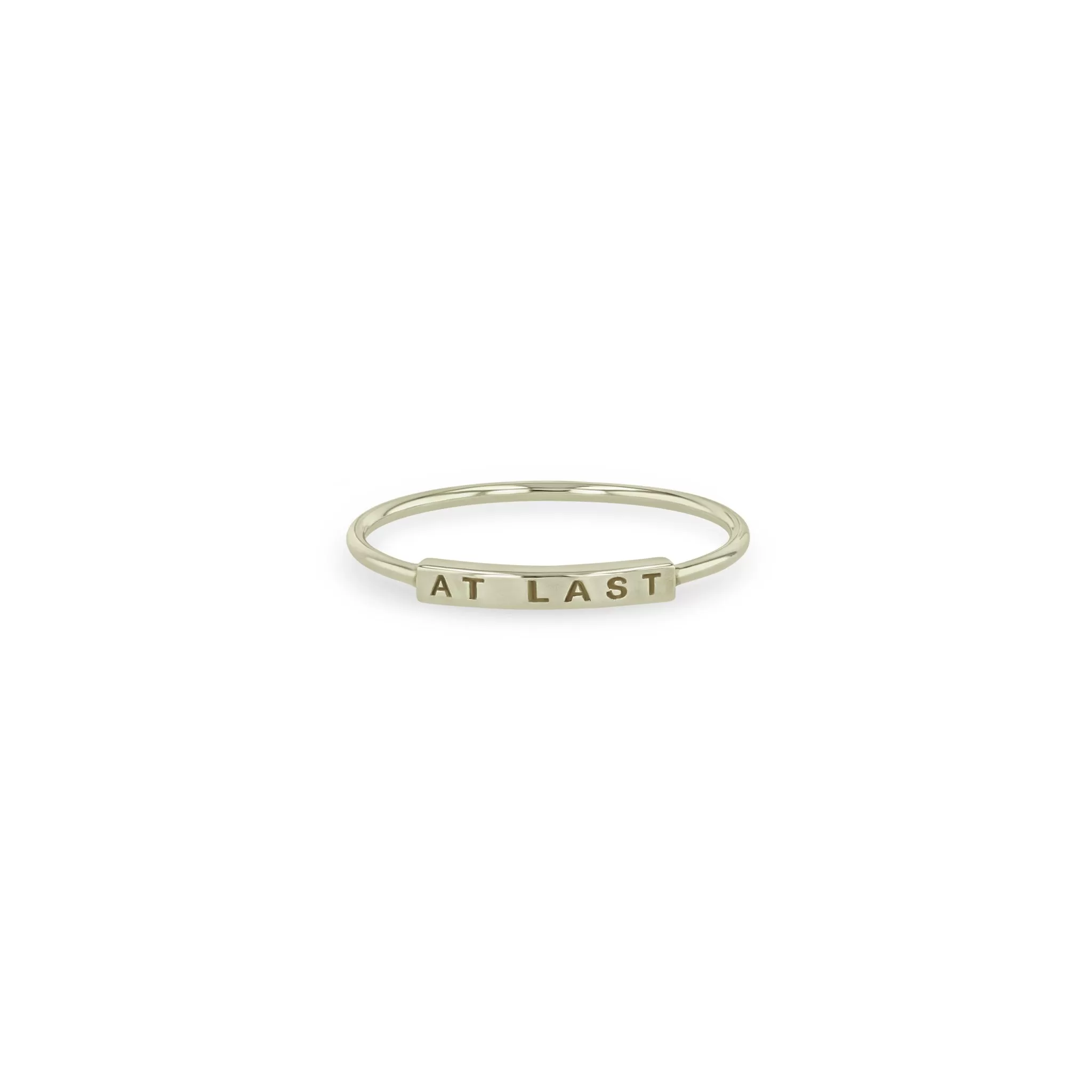 14k Gold Engraved Nameplate Ring