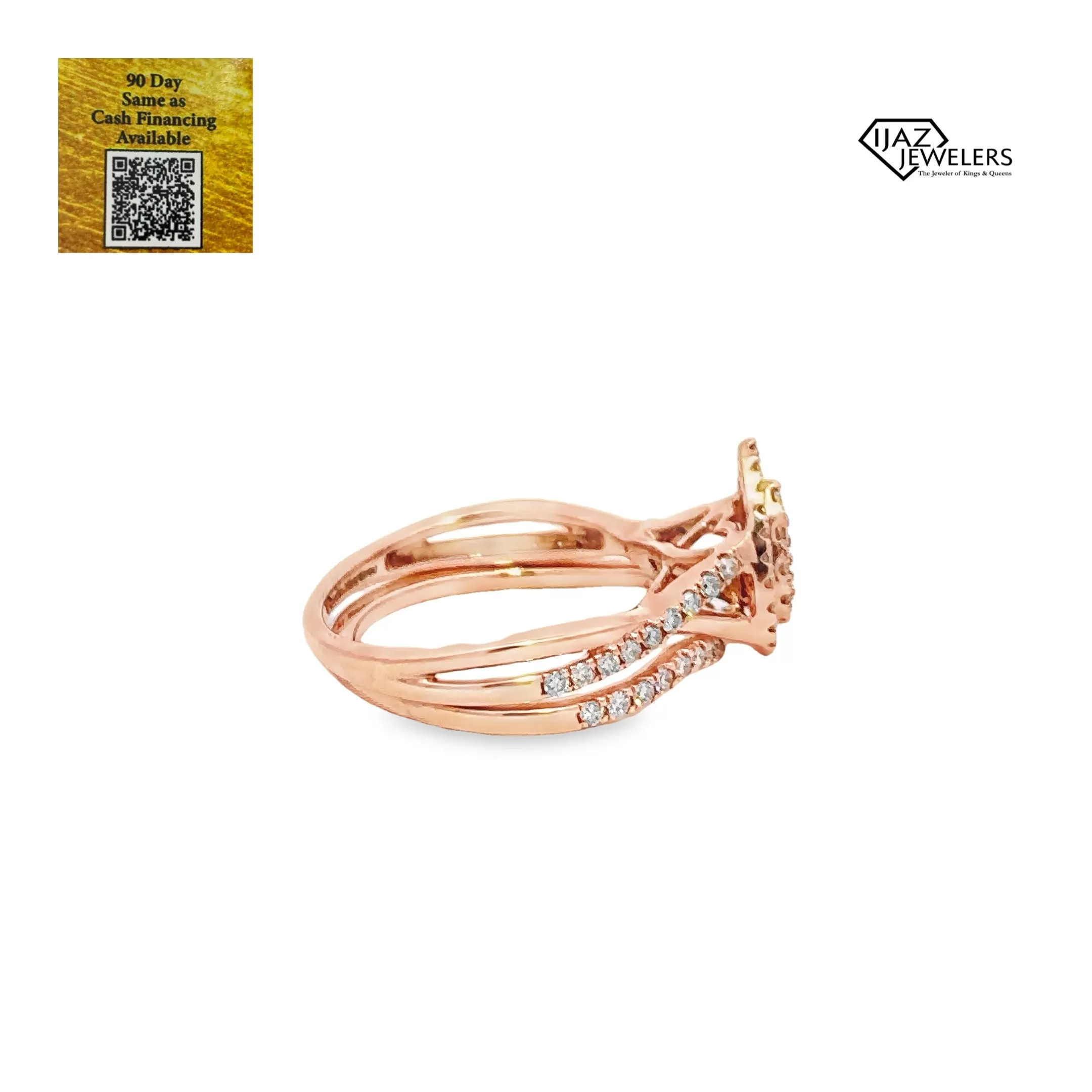 14K Rose Gold 0.66 CTW Diamond Ladies Wedding Set