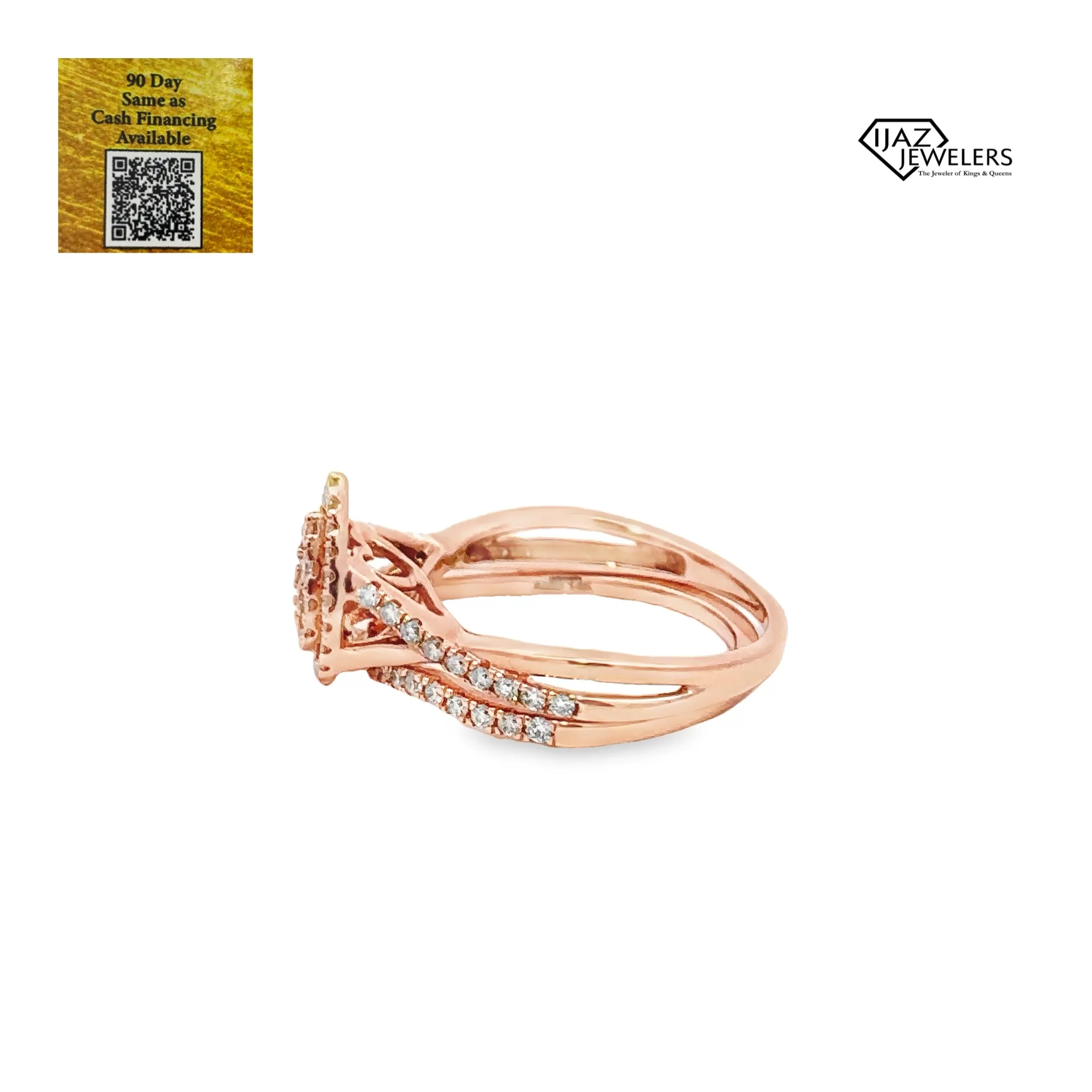 14K Rose Gold 0.66 CTW Diamond Ladies Wedding Set