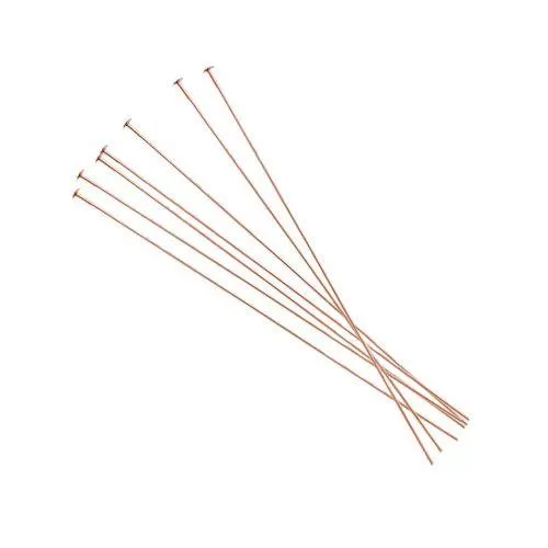 14K Rose Gold Filled 2 24g head pins (10 pack)