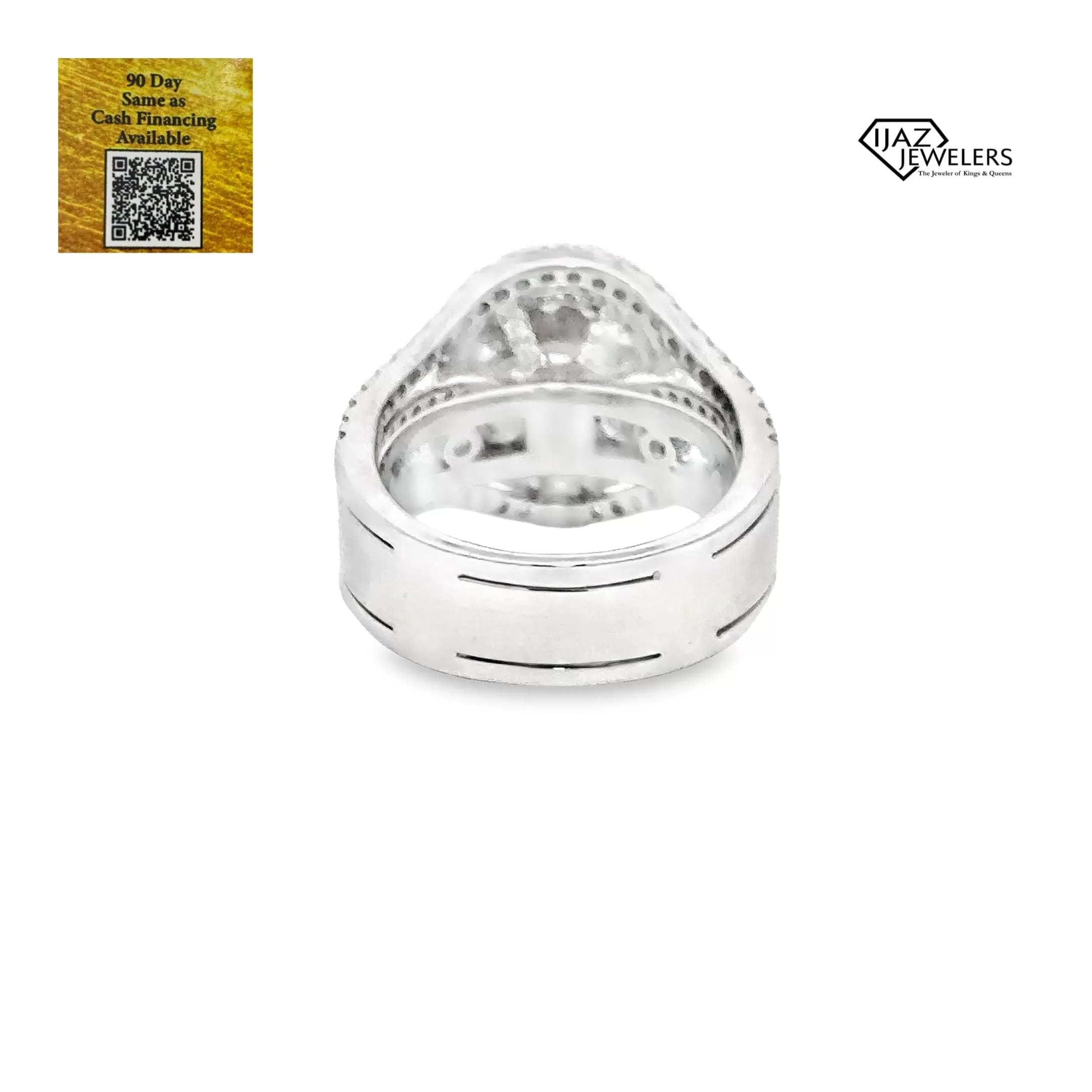 14K White Gold 3.85 CTW Diamond Ladies Ring