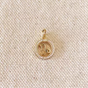 18k Gold Filled Mini Capricorn Zodiac Pendant