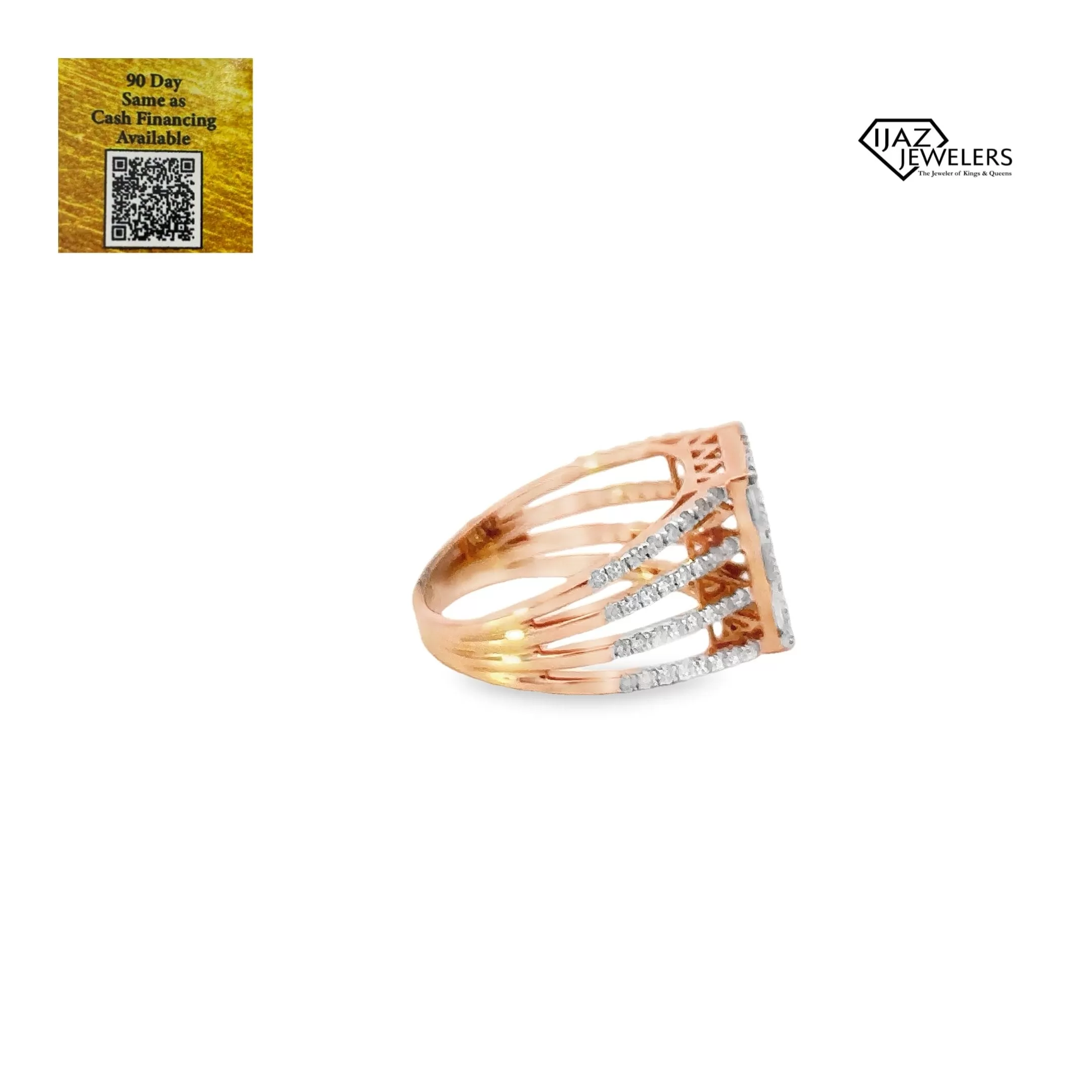 18K Rose Gold 1.38 CTW Diamond Ladies Ring