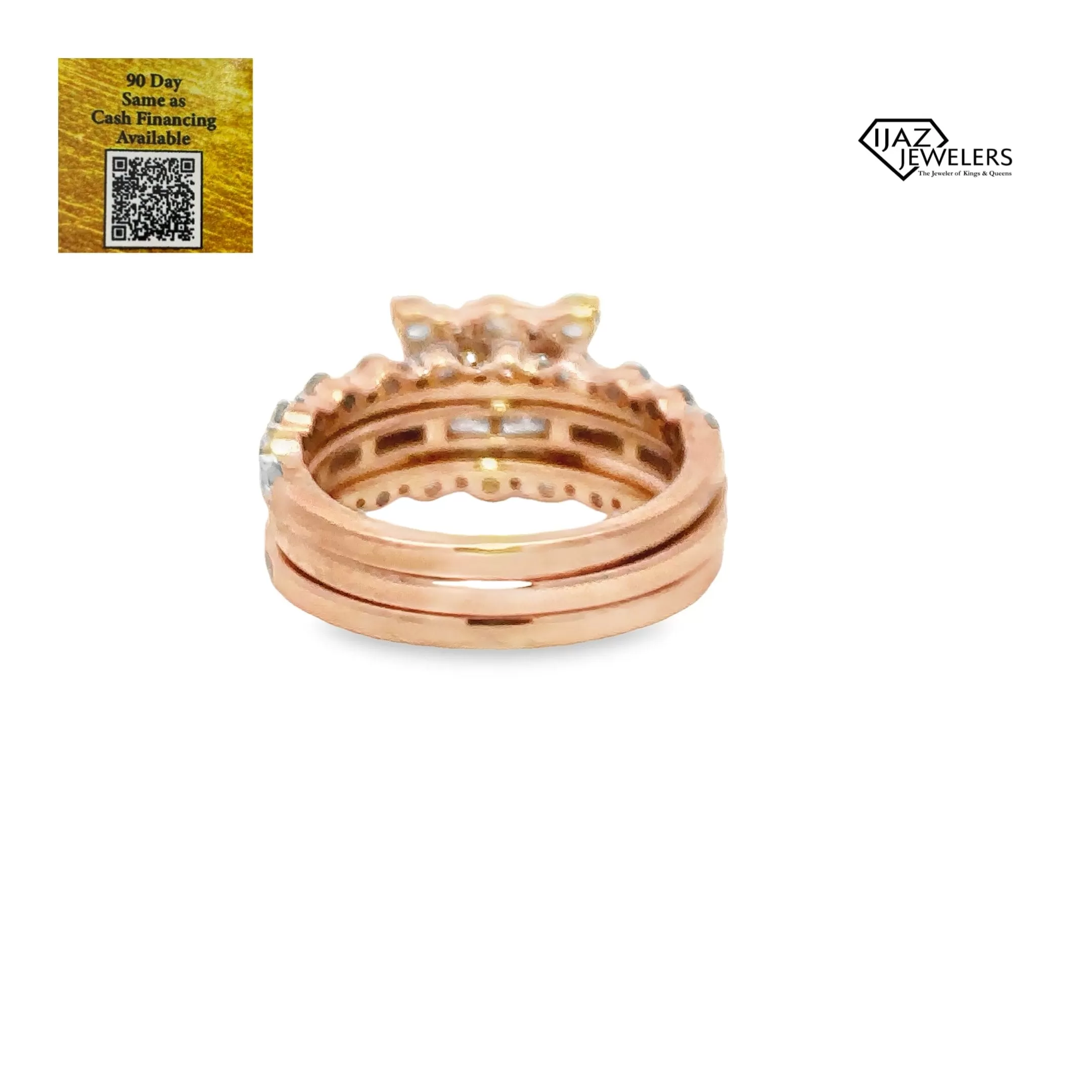 18K Rose Gold 2.33 CTW Diamond Ladies Wedding Set