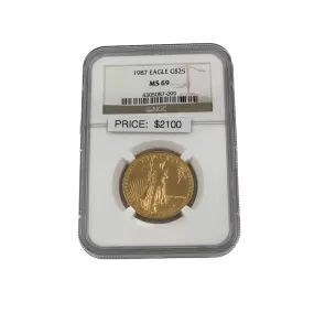 1987 Eagle G$25 MS 69 - NGC