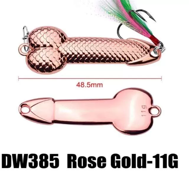 1pcs High Quality Metal Spoon Lure 3g -36g Black Rose Gold  Metal Sequins with Feather Hard Lure For Bass Pike Carp Fishing