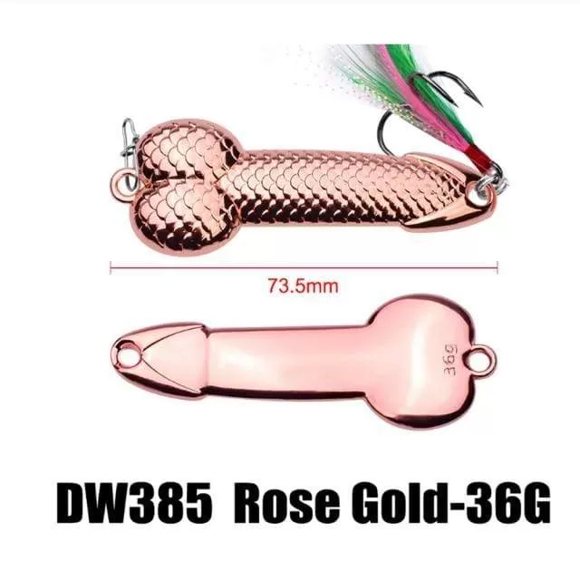 1pcs High Quality Metal Spoon Lure 3g -36g Black Rose Gold  Metal Sequins with Feather Hard Lure For Bass Pike Carp Fishing