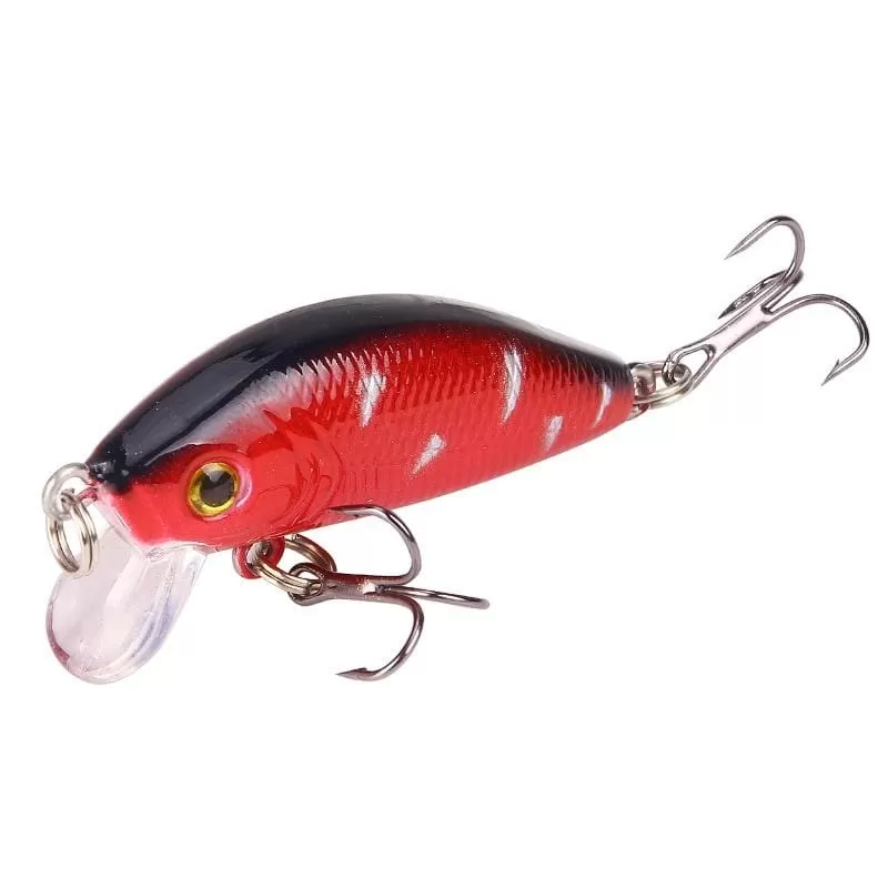 1PCS Minnow Fishing Lure 50mm4.2g  Topwater Hard Bait Wobbler Jig Bait Crankbait Carp Striped bass Pesca Fishing tackle SwimBait