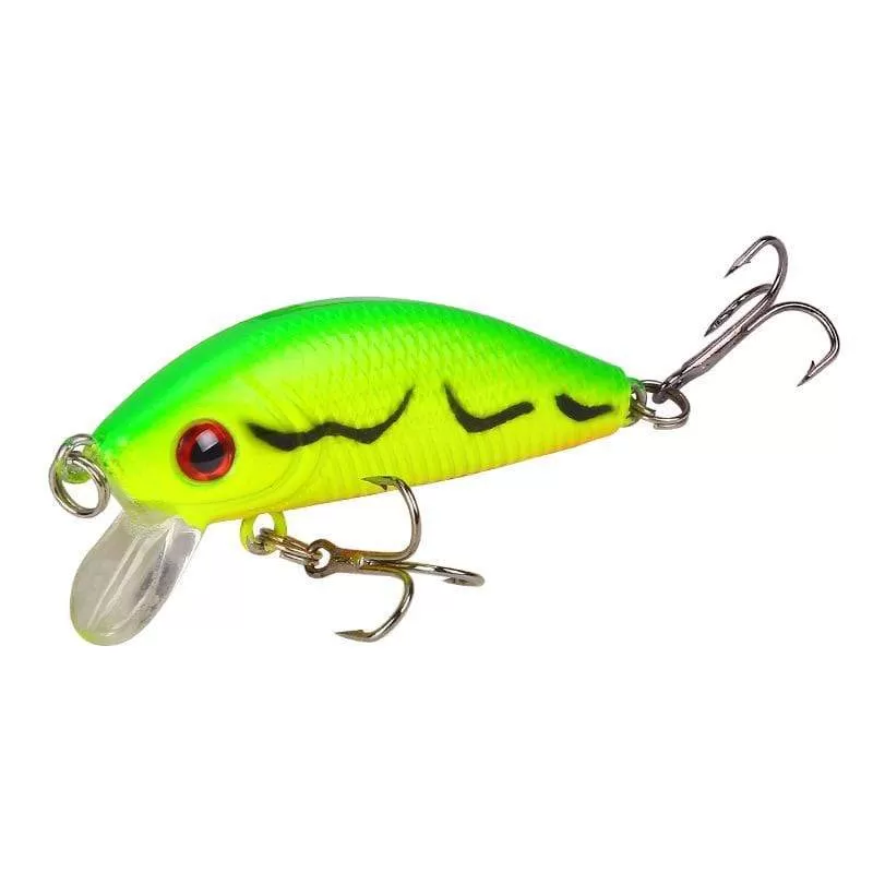 1PCS Minnow Fishing Lure 50mm4.2g  Topwater Hard Bait Wobbler Jig Bait Crankbait Carp Striped bass Pesca Fishing tackle SwimBait