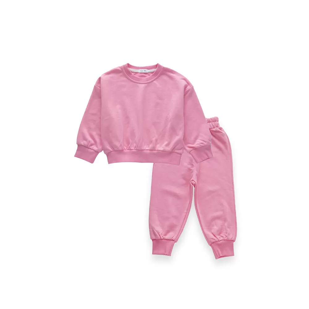 2 Pieces Set Baby Kid Girls Boys Solid Color Hoodies Sweatshirts And Pants Wholesale 23090670