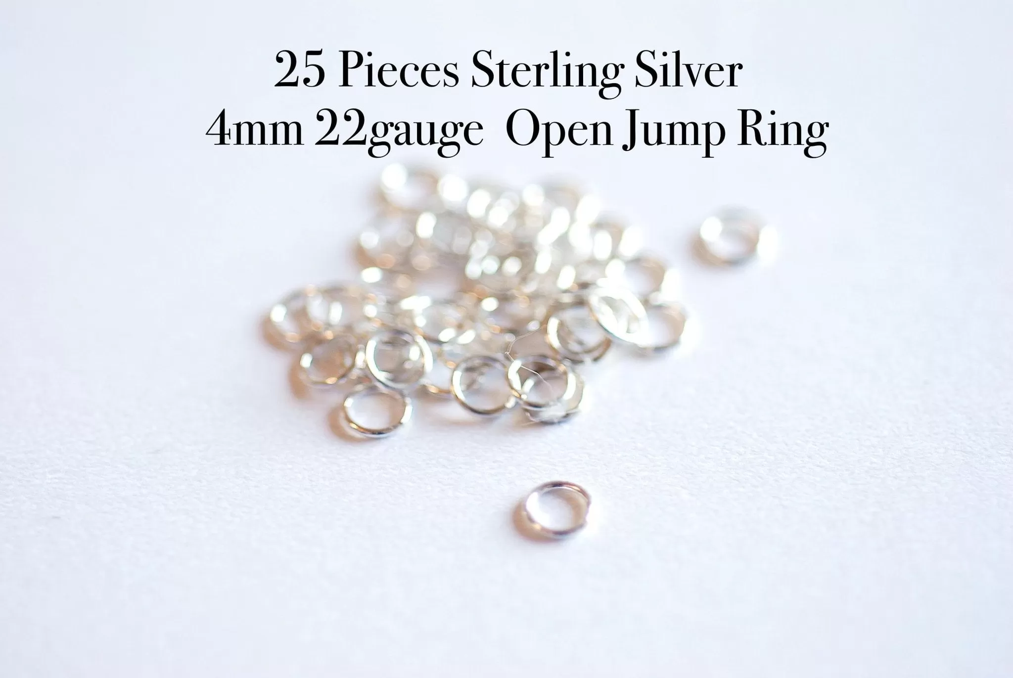 25pcs 4mm 14K Rose Gold Filled Open Jump Rings, 4mm Rose GOLD FILLED 14k Open Jump Rings Connectors, Rose Gold Jump Rings, 4mm 22 gauge