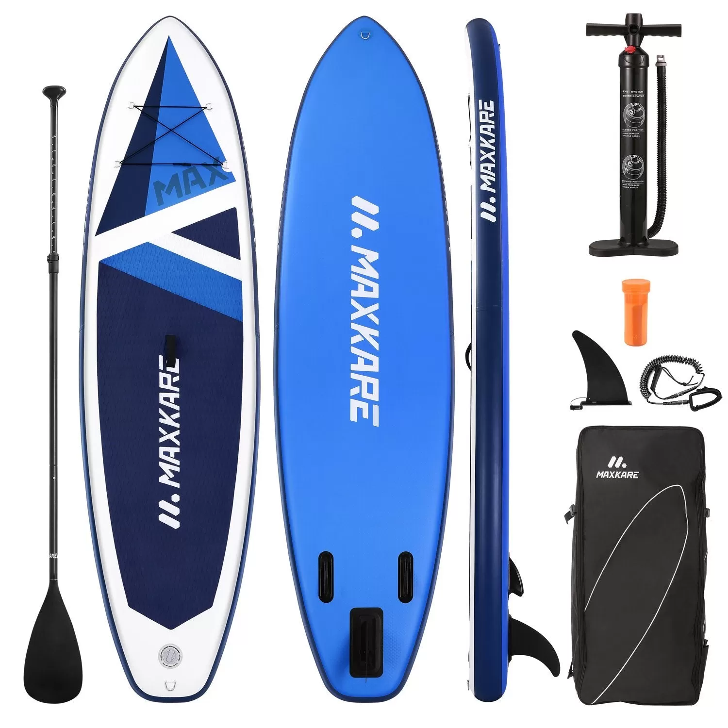 $360 with code 5H0K2Z -10.6' Stand Up Paddle Board Inflatable SUP 10.6' x 32''x 6'' with Premium Paddleboard & Bi Action Speed Pump & Portable Backpack for Youth Adult Have Fun in River, Oceans and Lakes