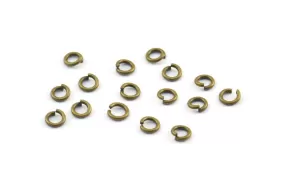 3mm Jump Ring - 200 Antique Brass Jump Rings (3x0.60mm) A0374