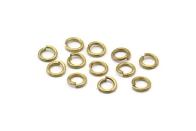 6mm Jump Rings - 500 Raw Brass Jump Rings (6x1mm) A0357