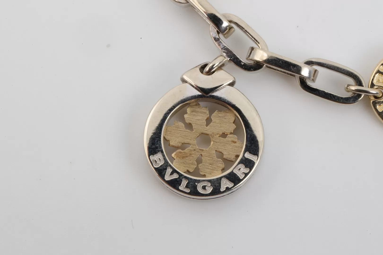 7.5" Bvlgari 14k Two-Tone Gold Charm Bracelet (31.18g.)