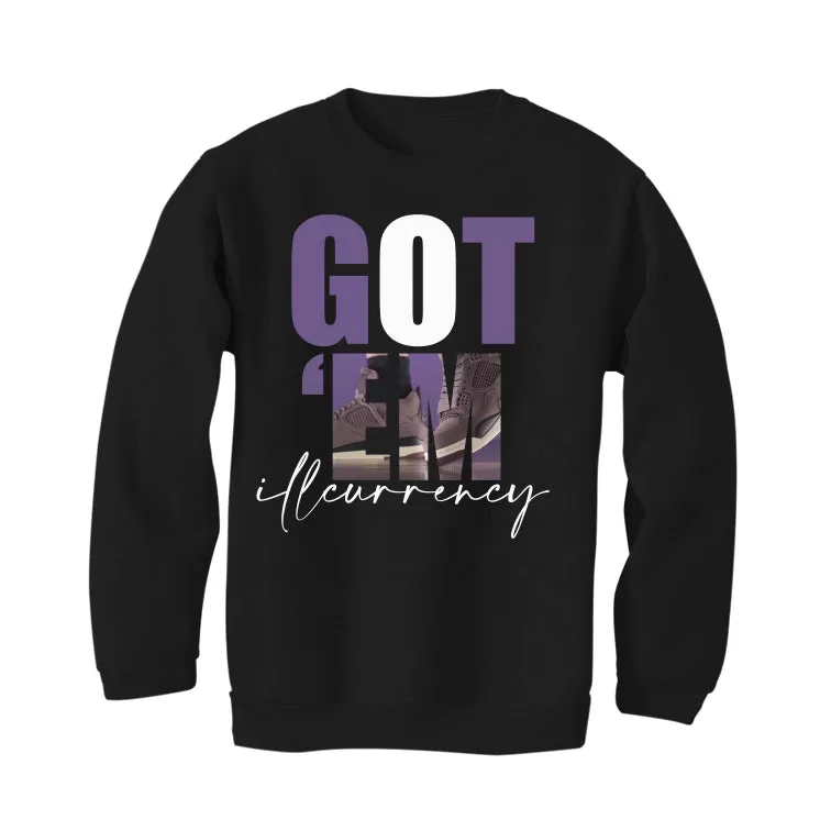 A Ma Maniere x Air Jordan 4 SP "Violet Ore" Black T-Shirt (Got Em)