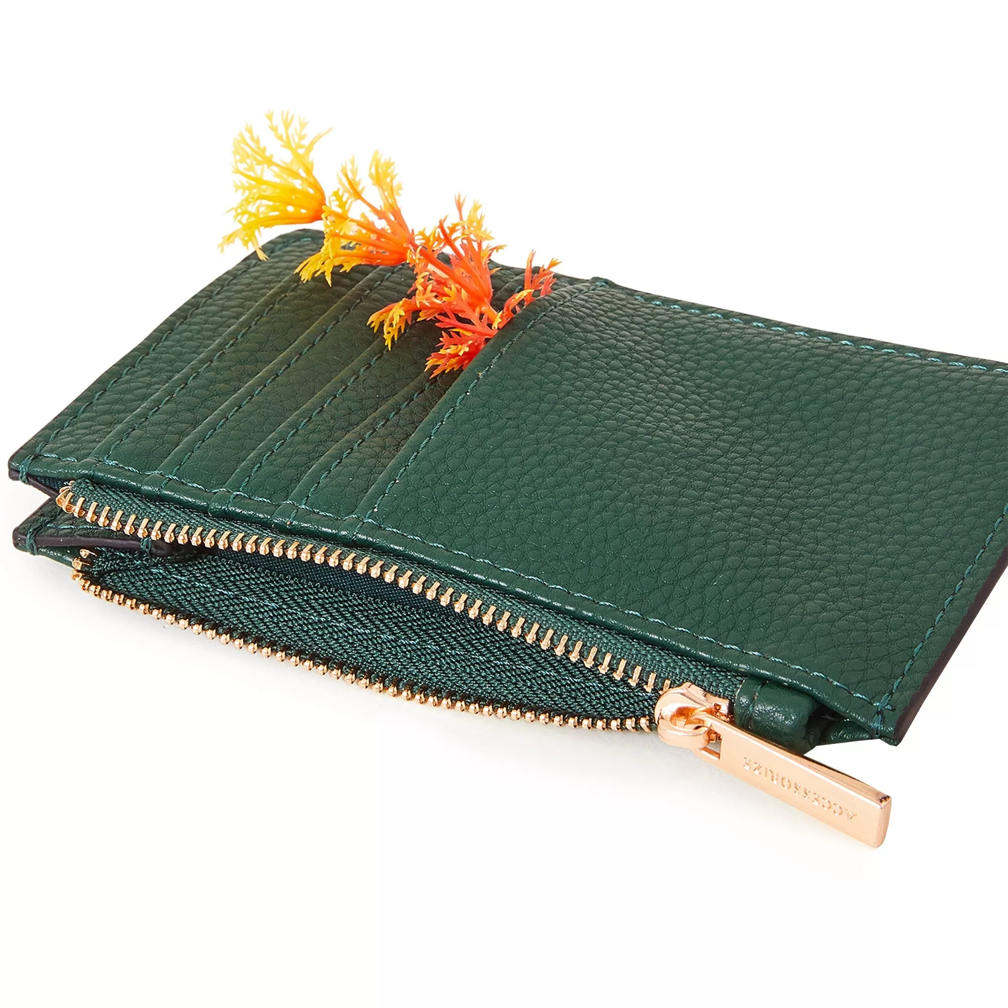 Accessorize London Women's Green Classic Cardholder