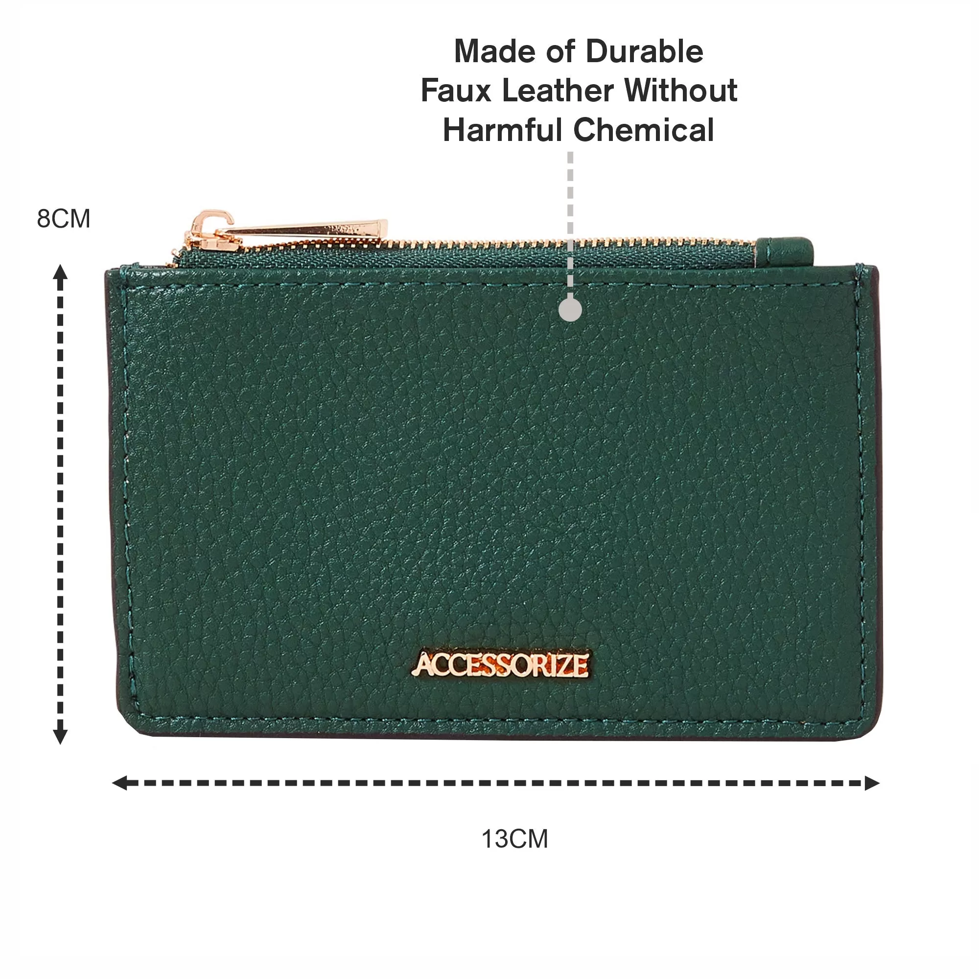 Accessorize London Women's Green Classic Cardholder