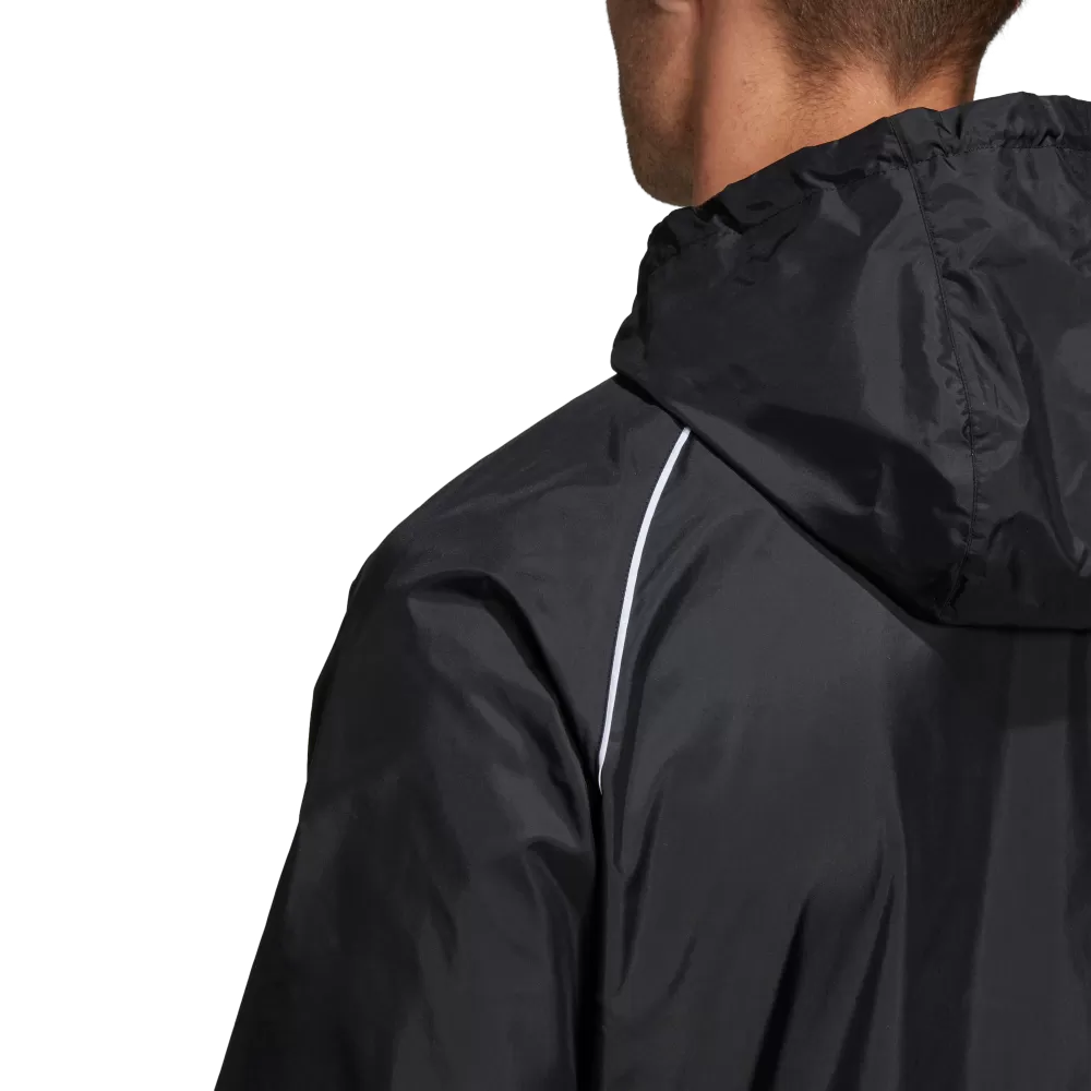 Adidas Adult Core 18 Rain Jacket (Black/White)