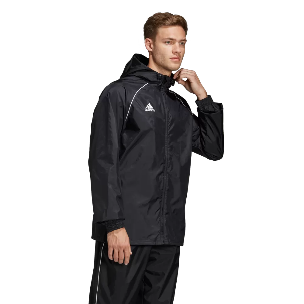 Adidas Adult Core 18 Rain Jacket (Black/White)