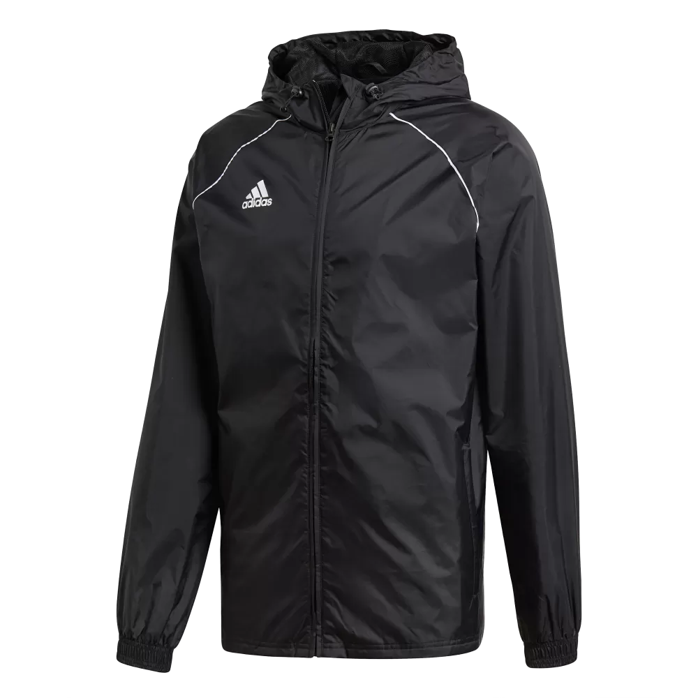 Adidas Adult Core 18 Rain Jacket (Black/White)