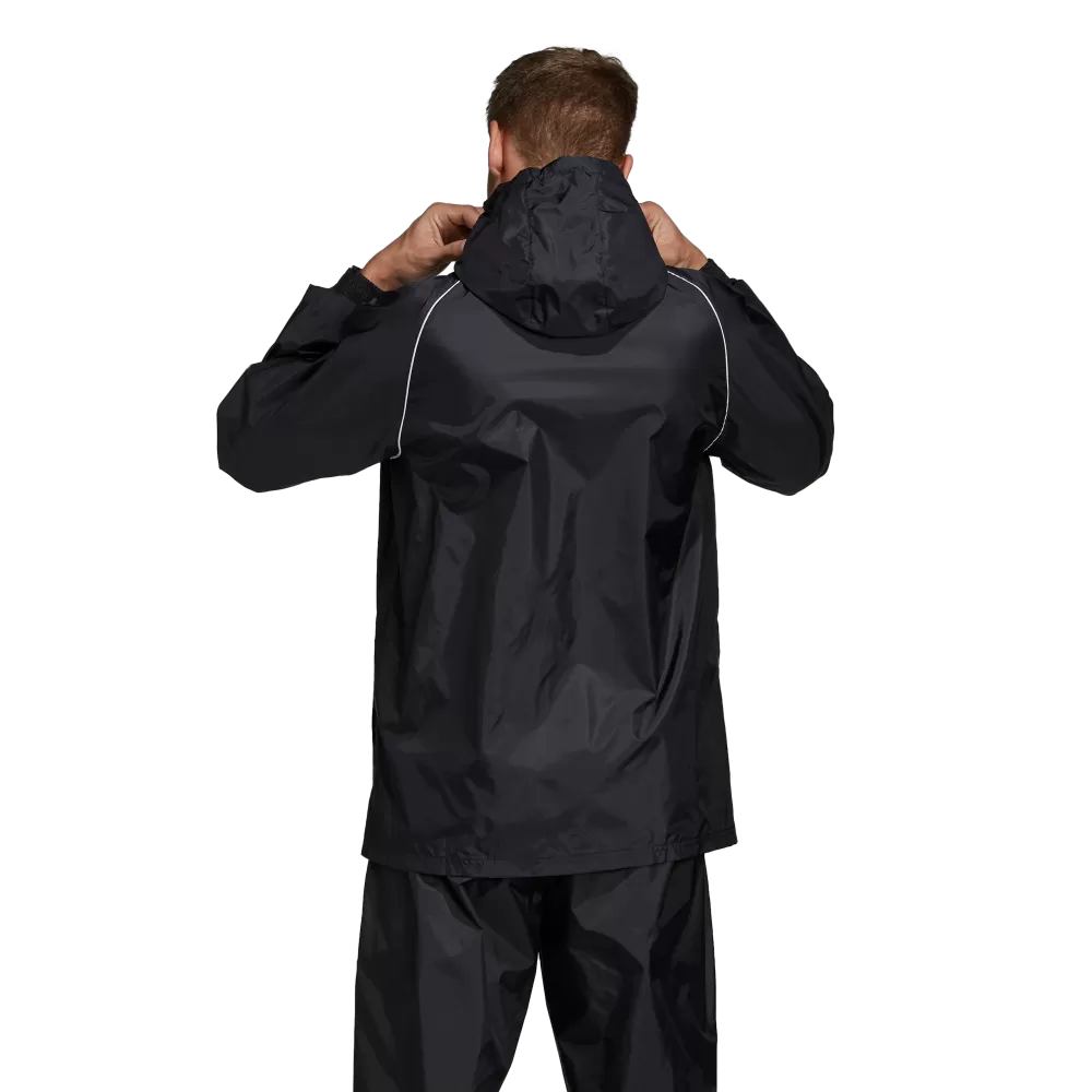 Adidas Adult Core 18 Rain Jacket (Black/White)