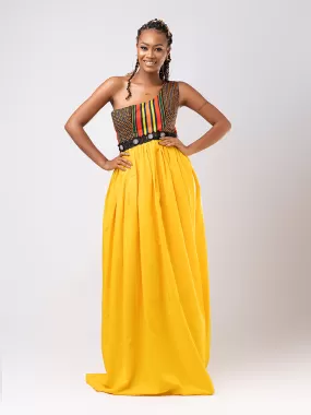 African print Njamba evening maxi dress