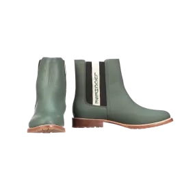 All-Weather Ladies Garden Boot :: Military Green   Black