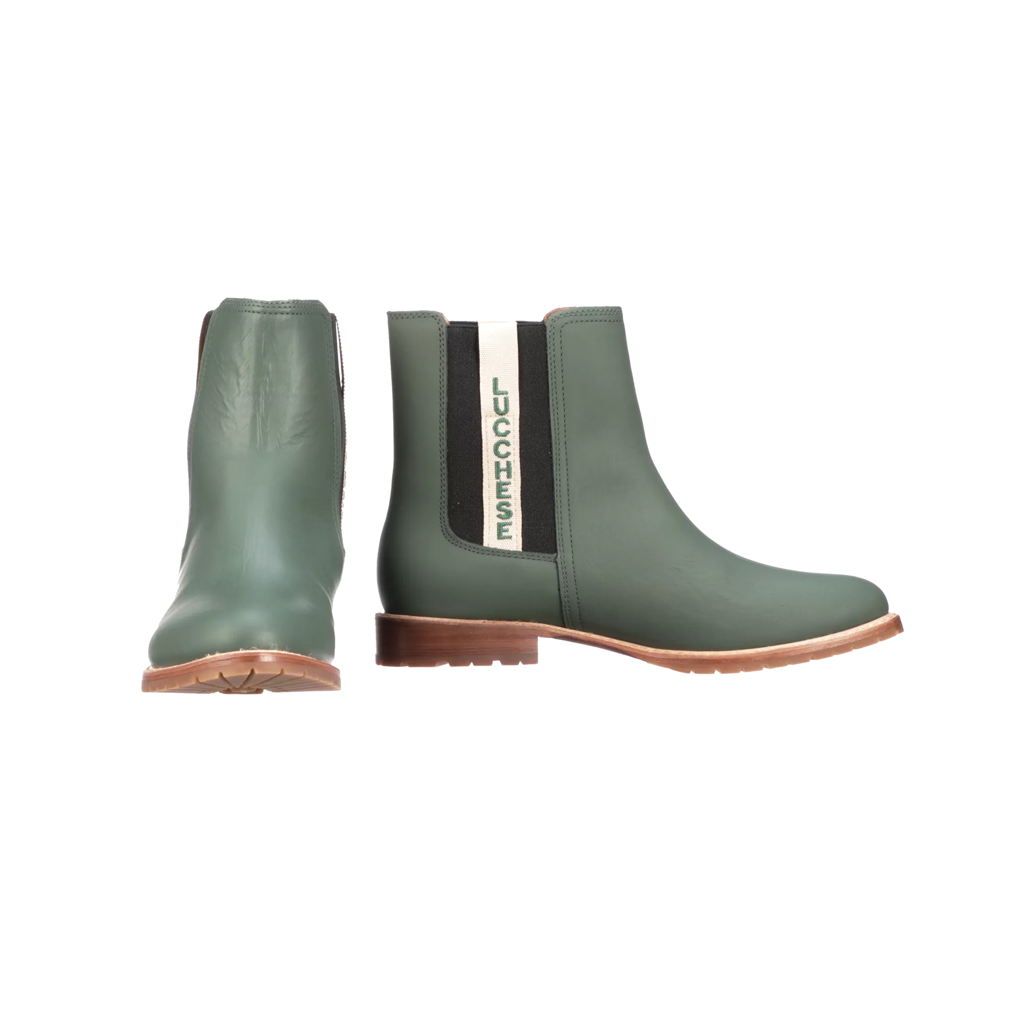 All-Weather Ladies Garden Boot :: Military Green   Black