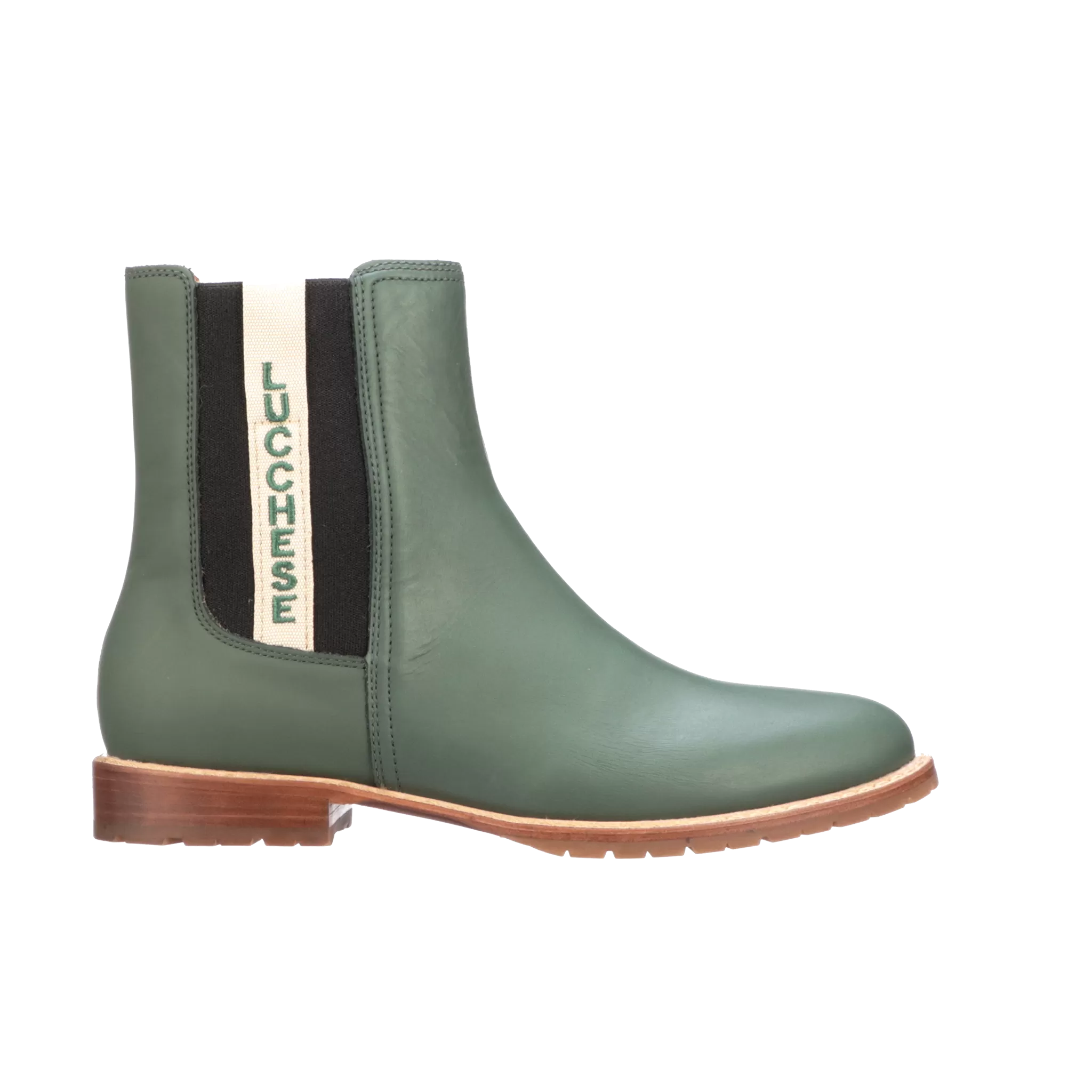 All-Weather Ladies Garden Boot :: Military Green   Black