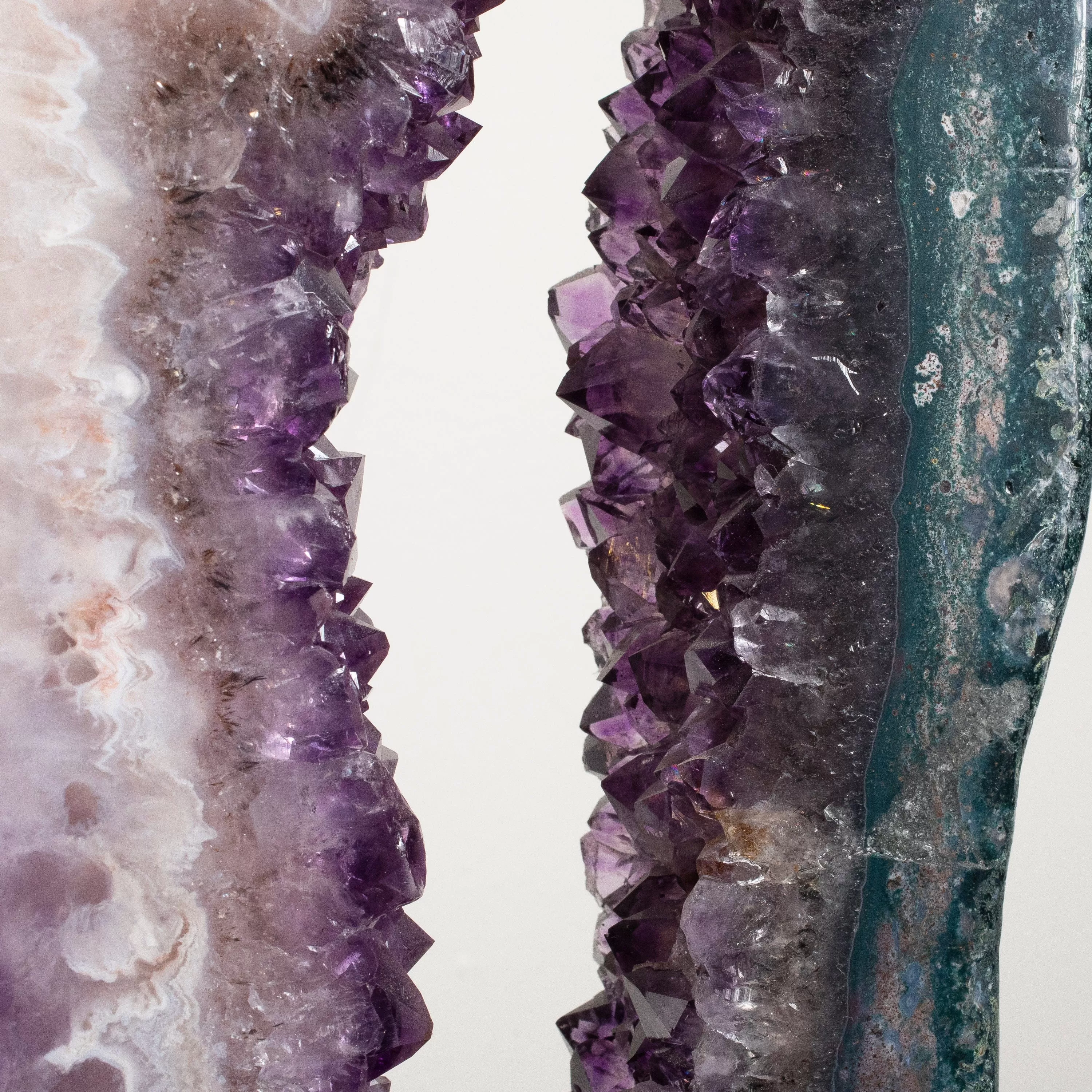 Amethyst Geode Wings from Brazil on Custom Stand- 38 / 42 lbs