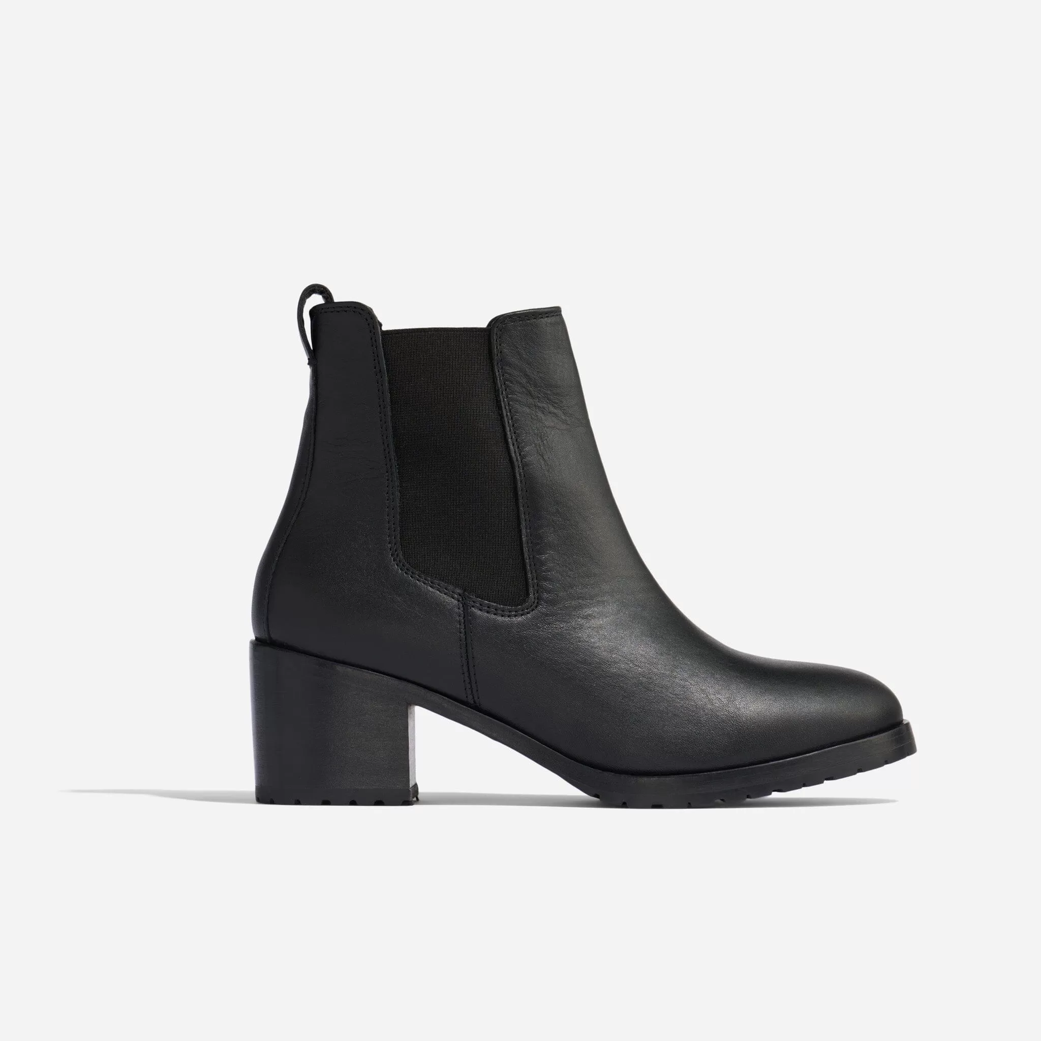 Ana Go-To Heeled Chelsea Boot Black/Black