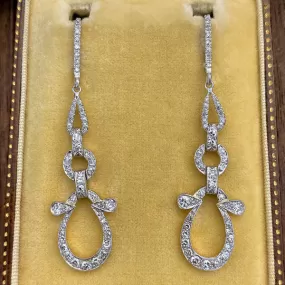 Antique Diamond Drop Earrings