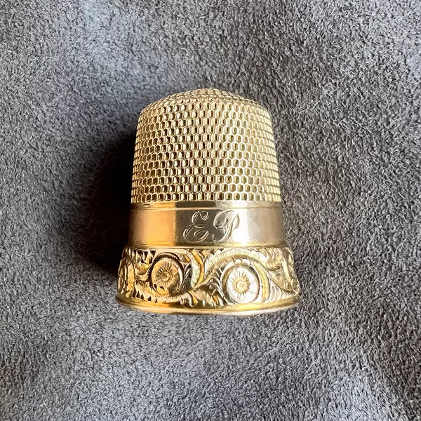 Antique Gold Thimble