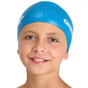 Arena Silicone Jr Cap | Blue Multi