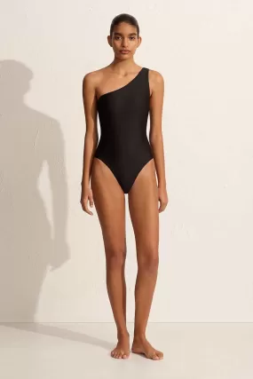 ASYMMETRIC MAILLOT-BLACK