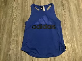 Athletic Tank Top By Adidas In Blue, Size: M