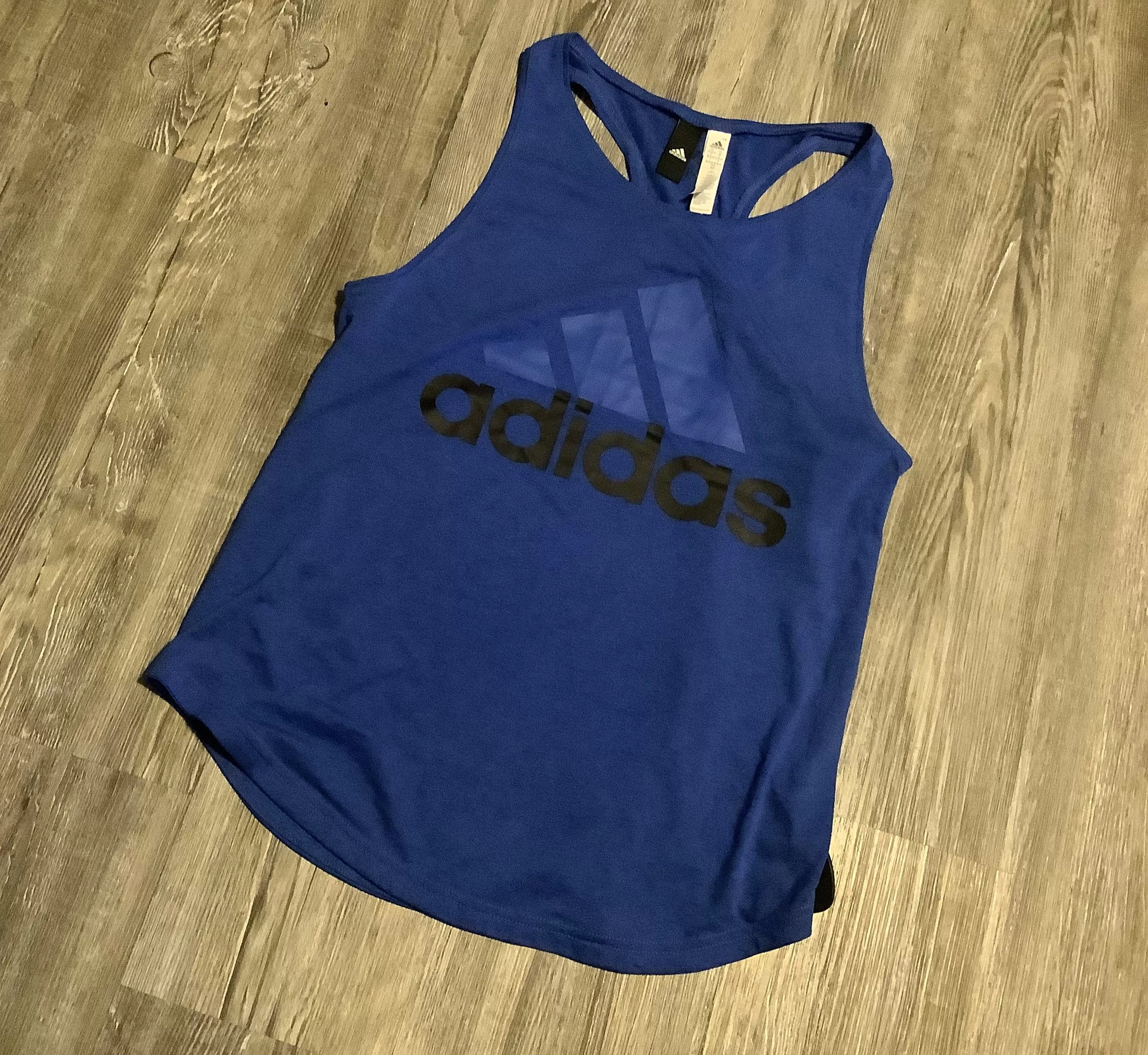 Athletic Tank Top By Adidas In Blue, Size: M