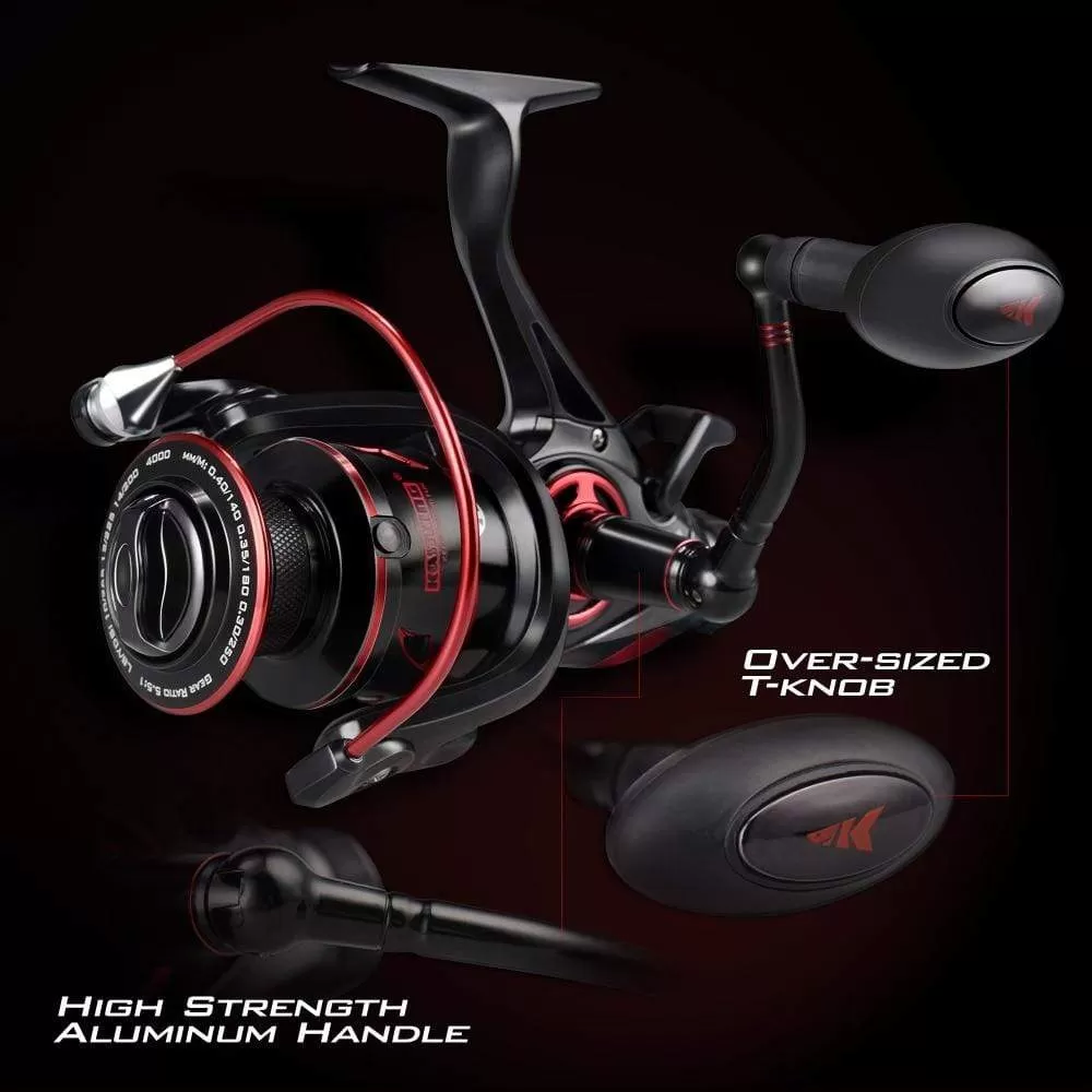 Baitfeeder III 12KG Drag Carp Fishing Reel with Extra Spool Front and Rear Drag System Freshwater Spinning Reel