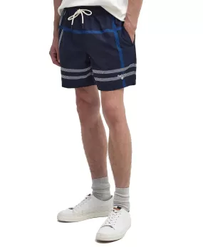 Barbour 'Twain' Overszed Tartan Print Swim Shorts