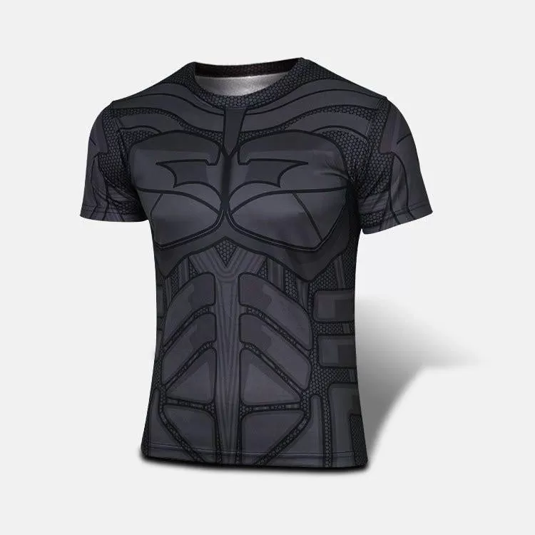 Batman 'Animated' Short Sleeve Dri Fit Rash Guard