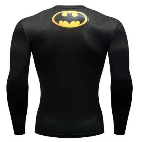 Batman 'Tim Burton' Premium Compression Long Sleeve Rash Guard