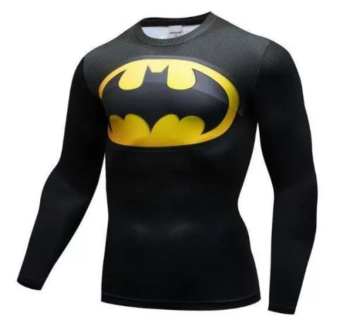 Batman 'Tim Burton' Premium Compression Long Sleeve Rash Guard