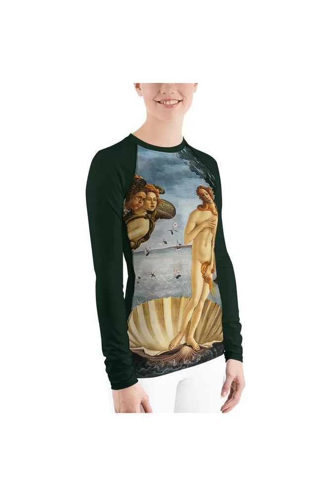 Birth of Venus Women's Rash Guard